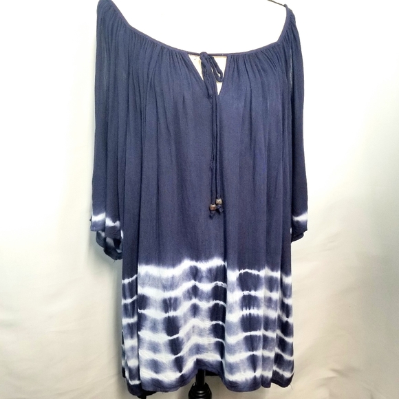 Forever 21 cover up dress blue tye dye small - Picture 2 of 9